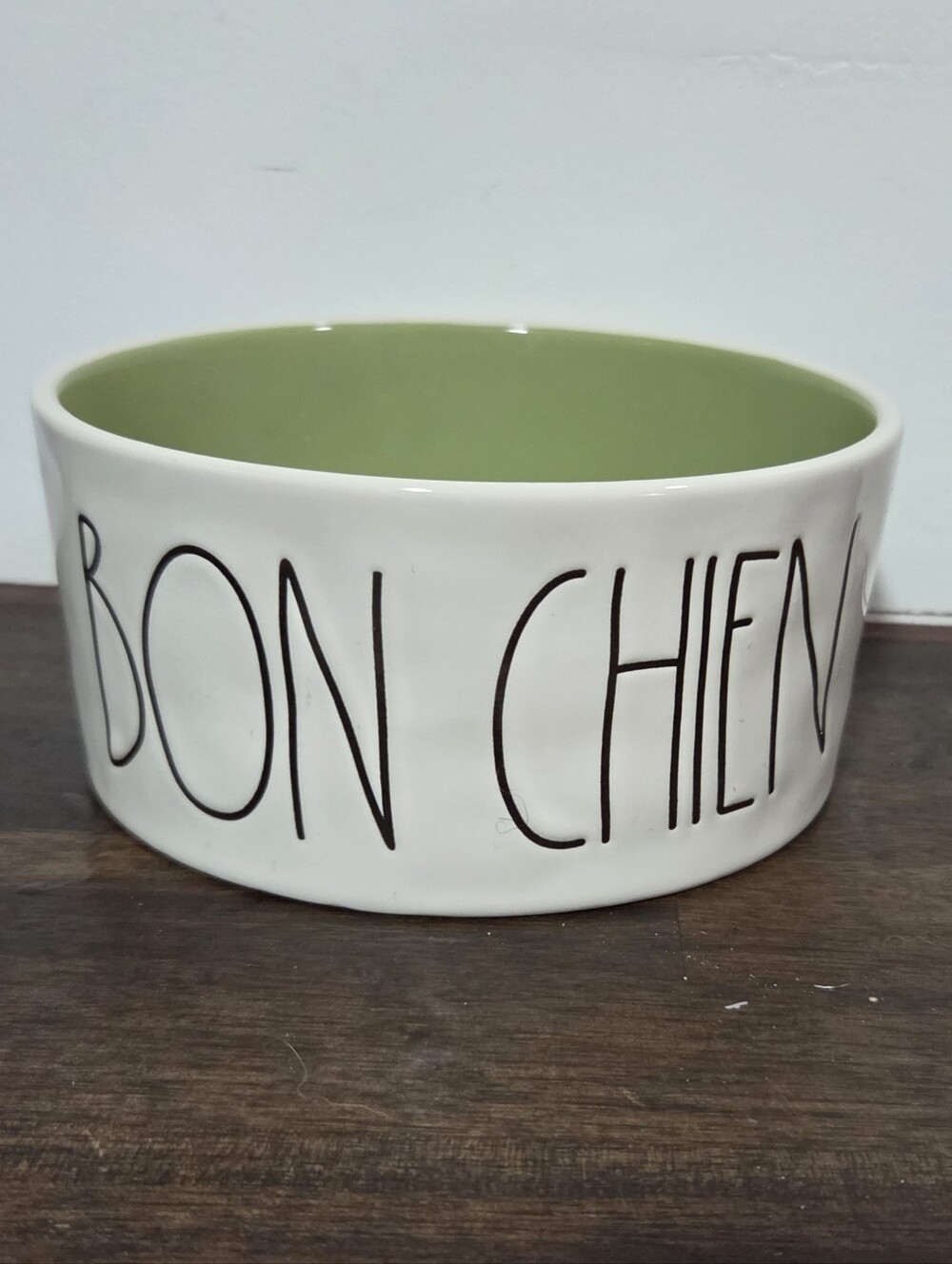 Rae Dunn 'Bon Chien' Ceramic 6" Pet Bowl